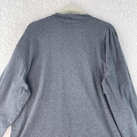 L.L. Bean Solid Gray Long Sleeve Turtle Neck Shirt Mens Pullover Stretch Size XL - Picture 14 of 16